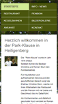 Mobile Screenshot of gasthof-parkklause.de